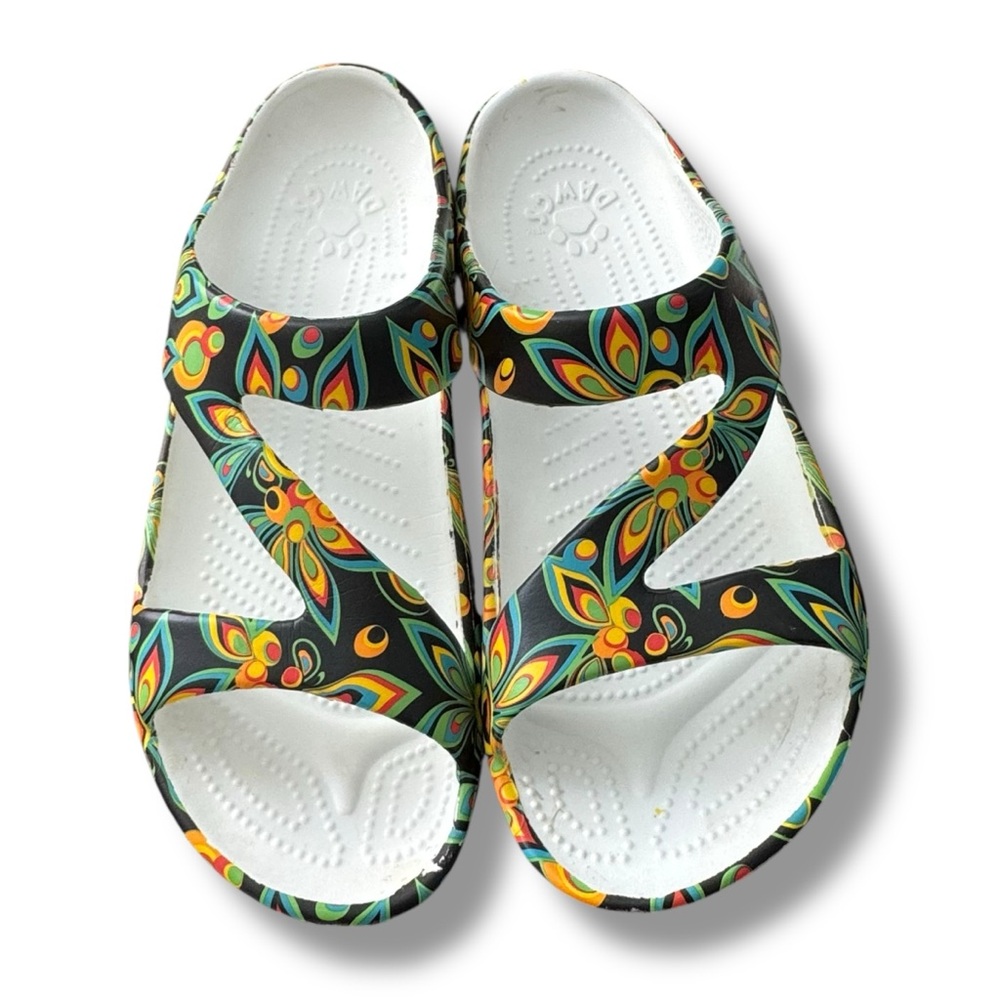Dawgs Loudmouth Z Sandals – Shagadelic Black – Women’s Size 10 / EU 42 - Picture 2 of 9